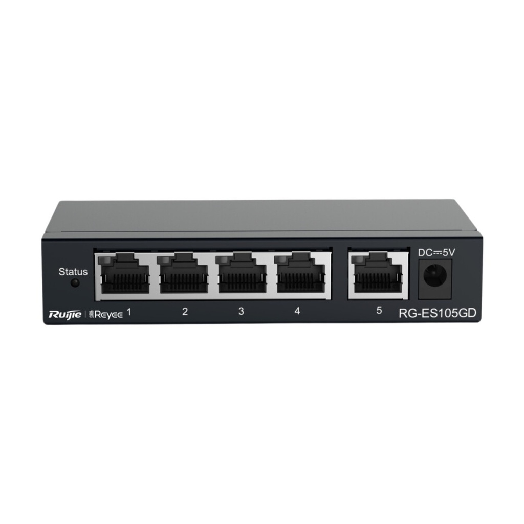 Ruijie 5-Port Gigabit unmanaged Switch, 5 Gigabit RJ45 Ports